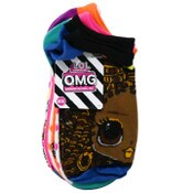 Wholesale - 6pk LOL OMG FIERCE STYLE NS SOCKS SIZE 9-11, UPC: 193159120368